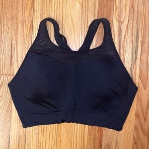 Athleta Gigi Sports Bra Large Black High Impact